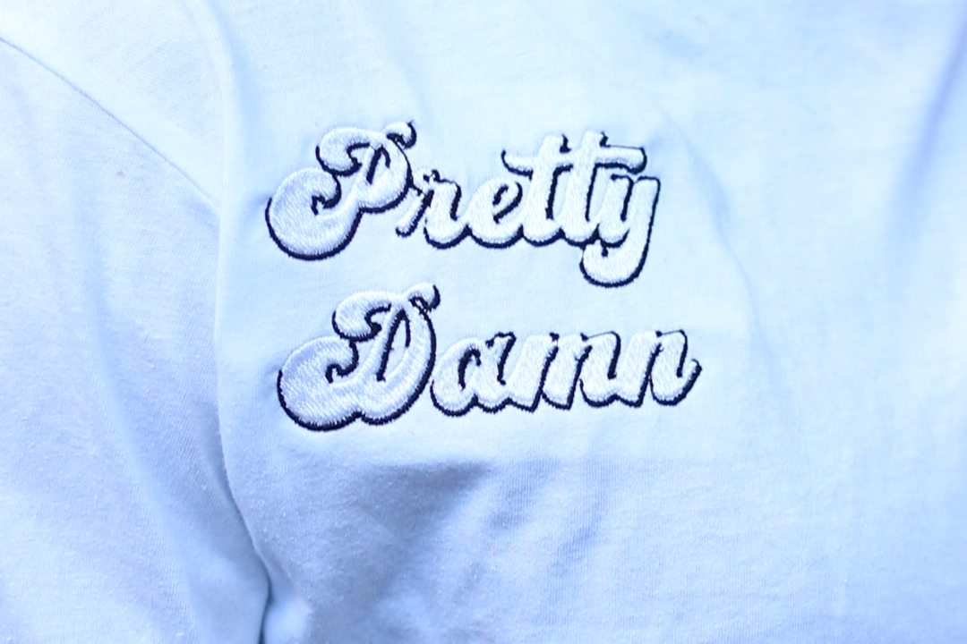 WHITE PRETTY DAMN SHIRT