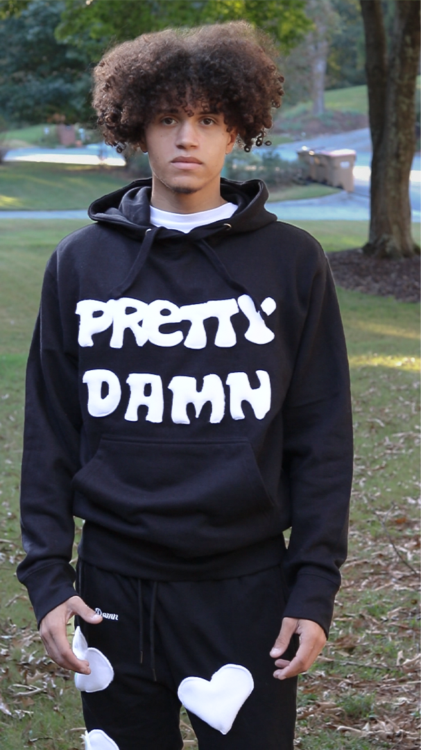 BLACK PRETTY DAMN HOODIE