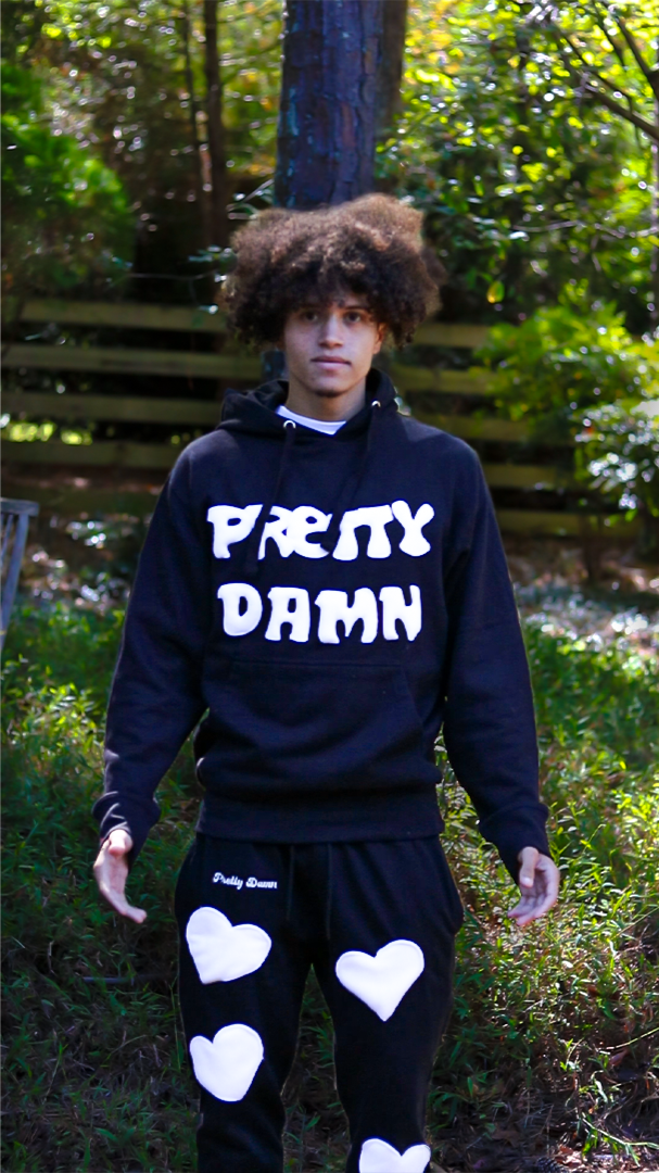 BLACK PRETTY DAMN HOODIE