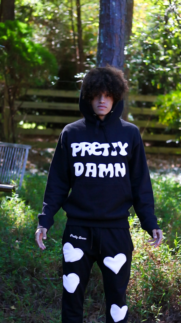 BLACK PRETTY DAMN HOODIE