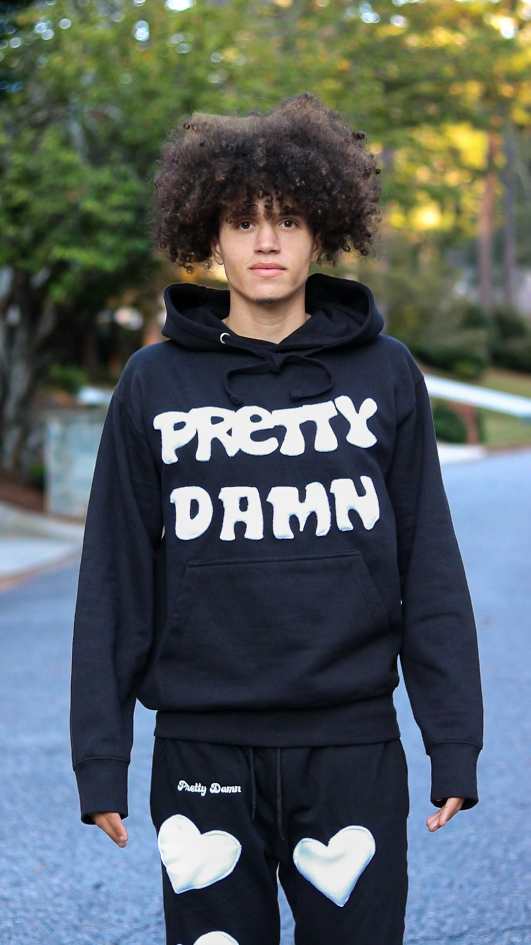 BLACK PRETTY DAMN HOODIE