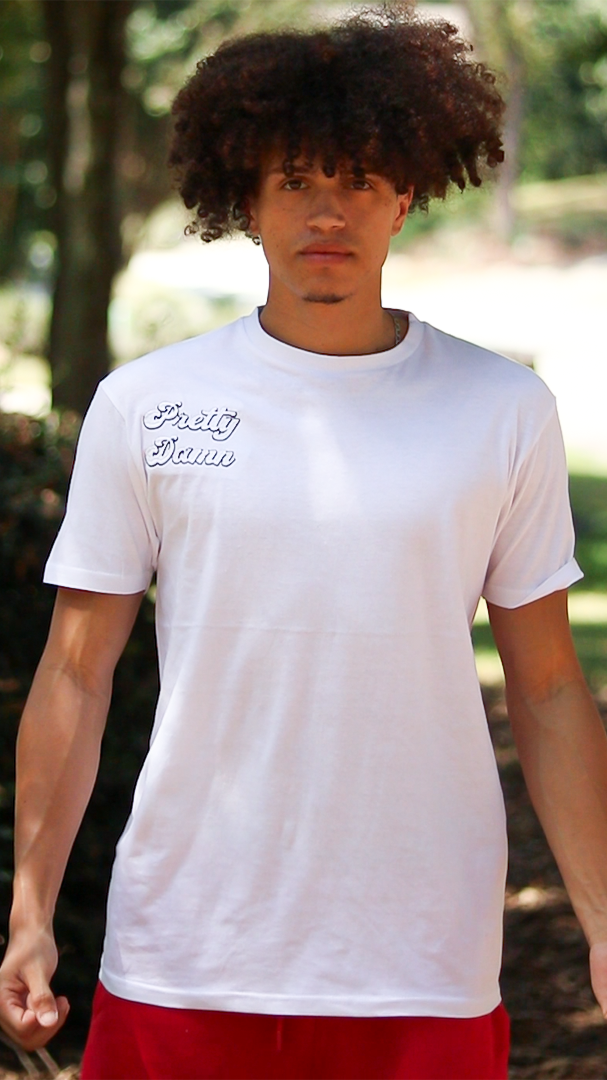 WHITE PRETTY DAMN SHIRT
