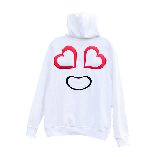 WHITE PRETTY DAMN HOODIE V2